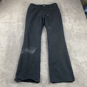 Levis 550 Relaxed Boot Cut Jeans Womens 10M‎ Black Mid Rise
